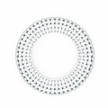 Hand Cut Lead Free Crystal Woven Edged Round Plate w/ Smooth Center (10")